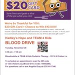 Hadley's Hope and T.E.A.M. 4 Kids 2nd Annual Blood Drive